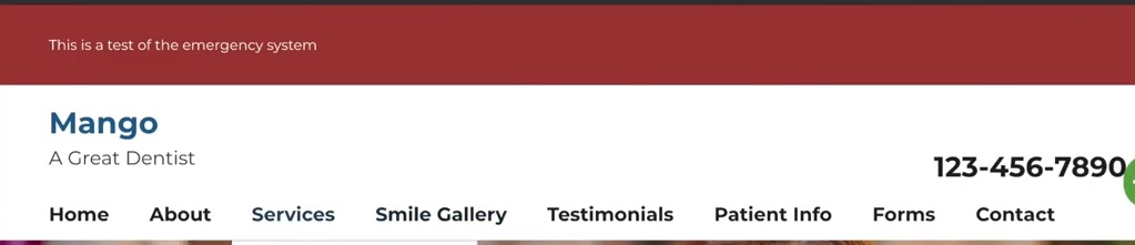Temporarily Closed due to the Coronavirus?  Add a emergency closure notice to the top of your website!