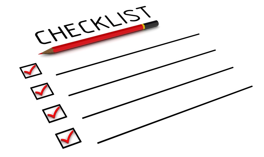 Dental hygienist downtime checklist