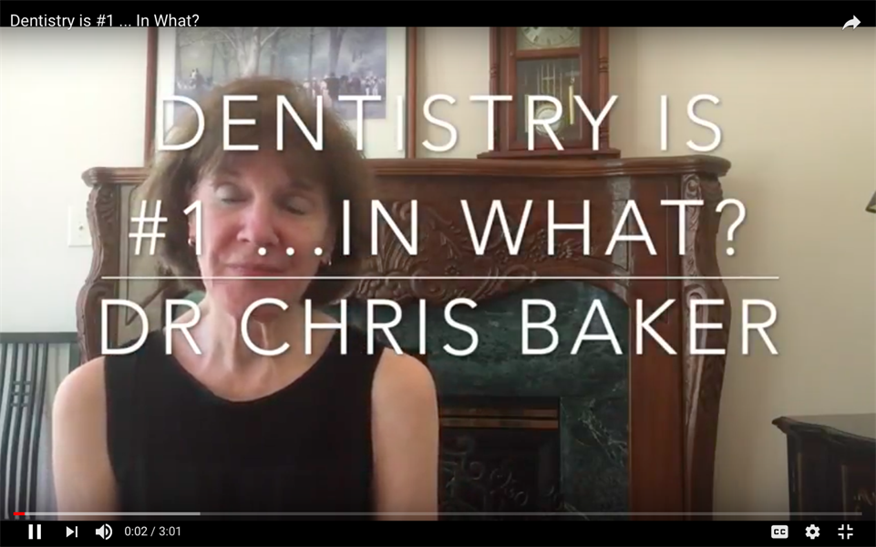 Dentistry is #1...  In What?