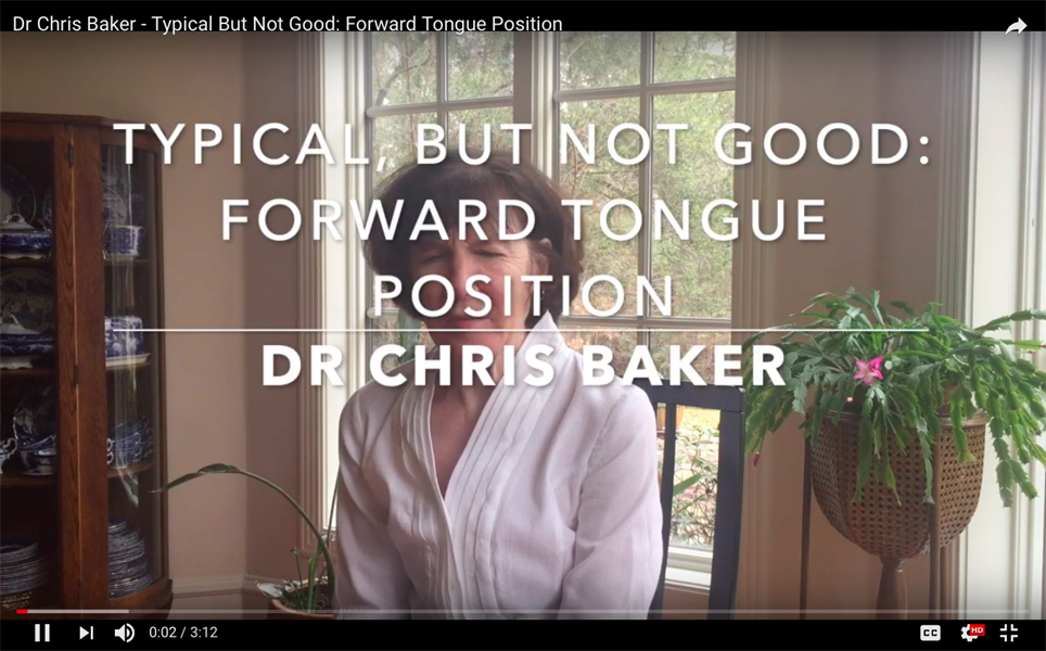 Forward Tongue Position: Typical, But Not Good