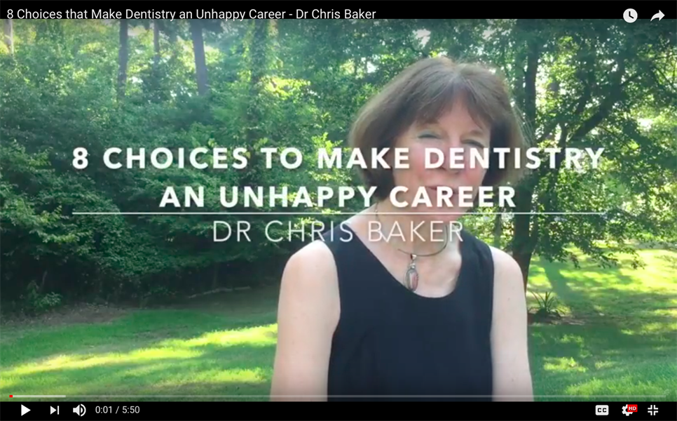 8 Choices that Make Dentistry an Unhappy Career