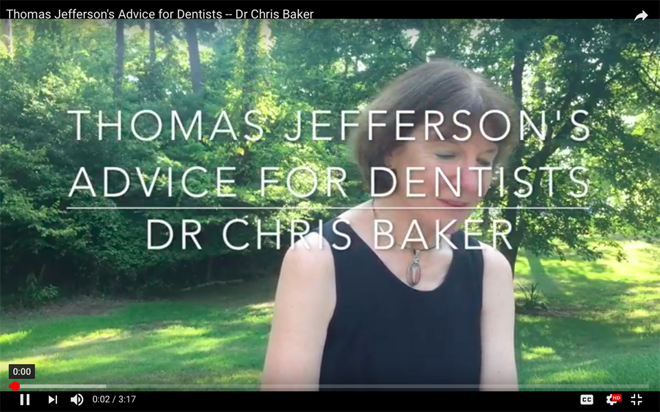 Thomas Jefferson's advice for dentists
