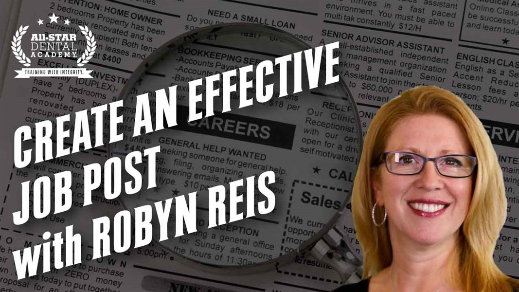 How to Create an Effective Job Post with Robyn Reis 