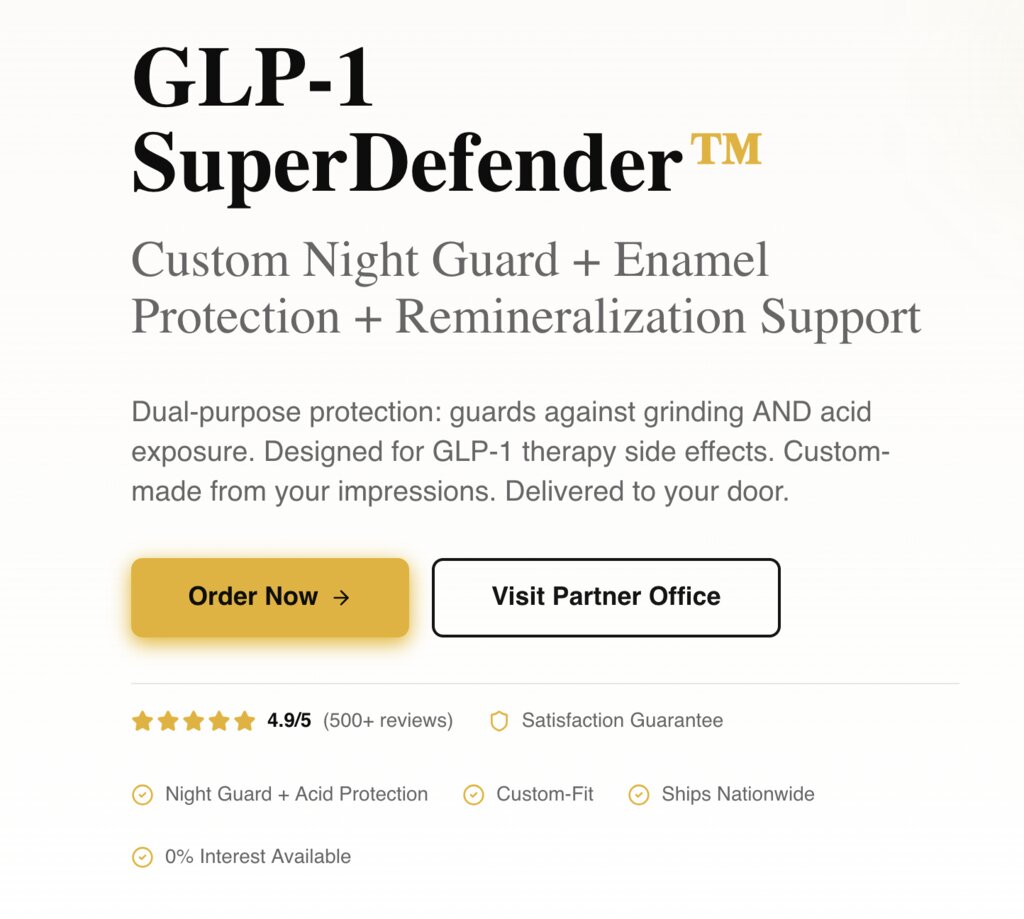 What is GLP-1 SuperDefender Ozempic Teeth Treatment?