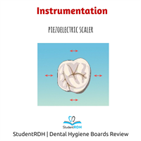 The piezoelectric scaler tip moves in which pattern?