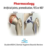 Q: Patients with artificial joints require premedication before dental treatments for: