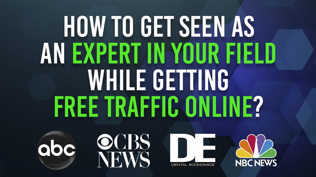 How to get seen as an expert in your field while getting free traffic online?