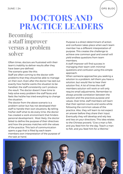 Becoming a Staff Improver Versus a Problem Solver