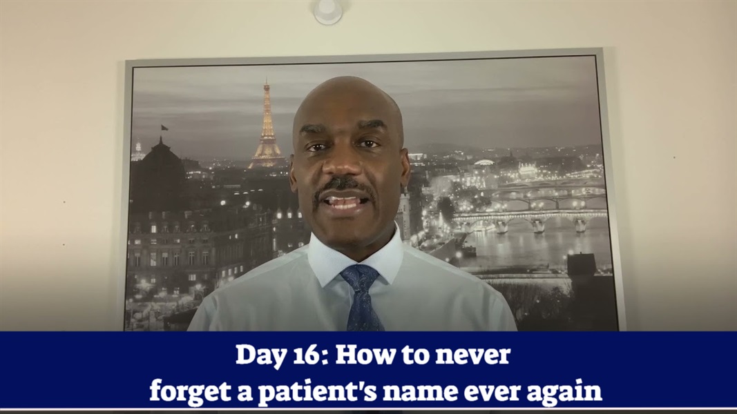 Day #16 of 75 - Day #16 of 75 …How to never fumble a patient's name