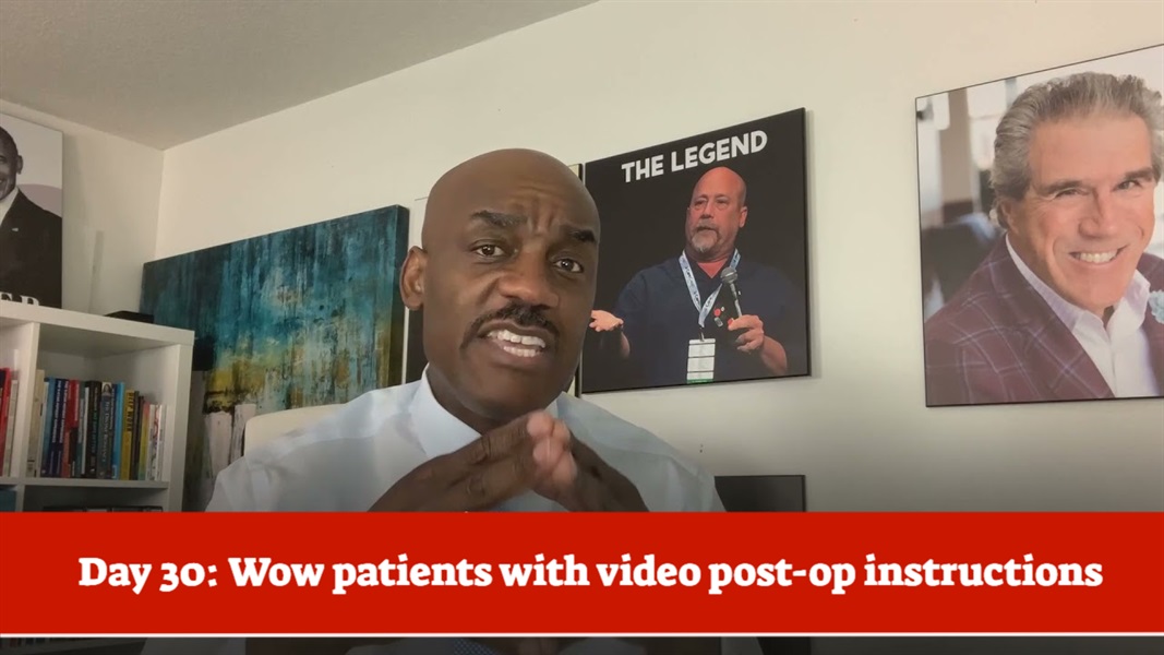 Day #30 of 75 - Separate Your Practice Using Video Post Op Instructions