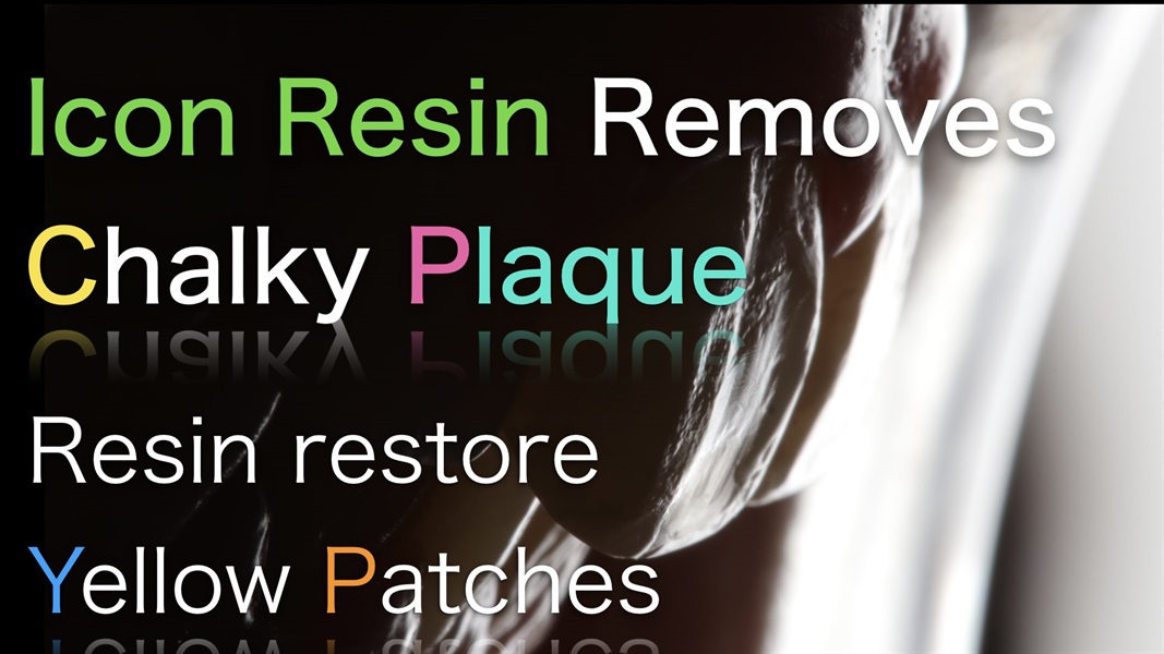 Icon Resin Removes Chalky Plaque