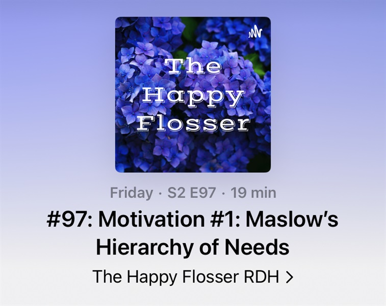 Motivation #1: Maslow Hierarchy of needs