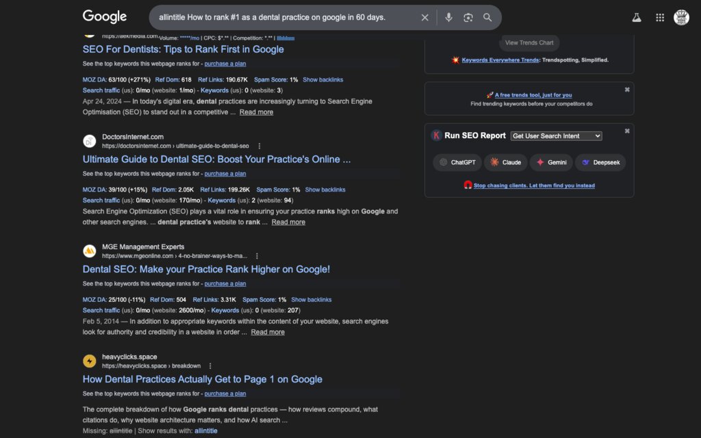 How to Rank #1 on Google in 60 Days (And Why Most Dental Practices Never Do in Years)